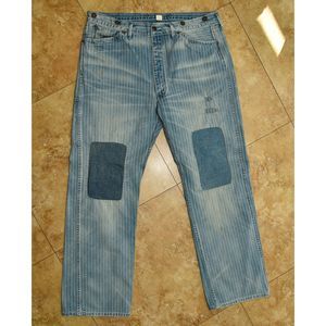 RRL - Ralph Lauren Double RL Indigo Striped Twill Pants